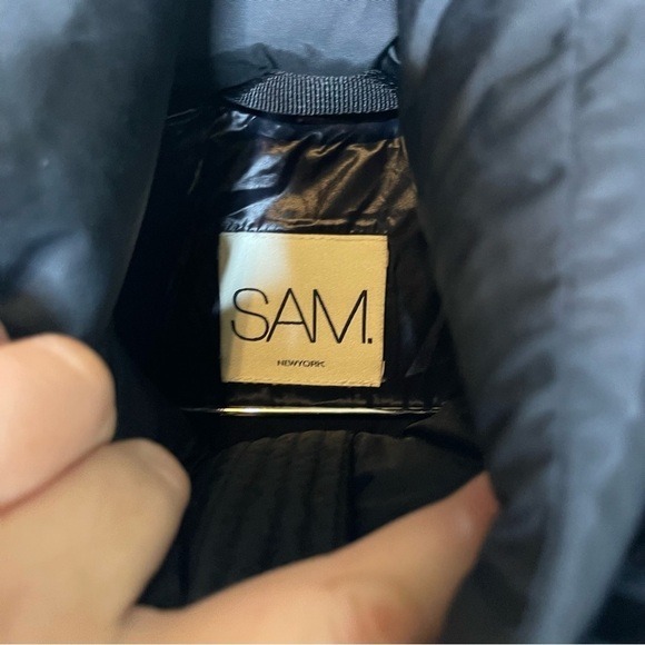 SAM New York Jetset Puffer Jacket in Black Womens Size Small S - Picture 3 of 12